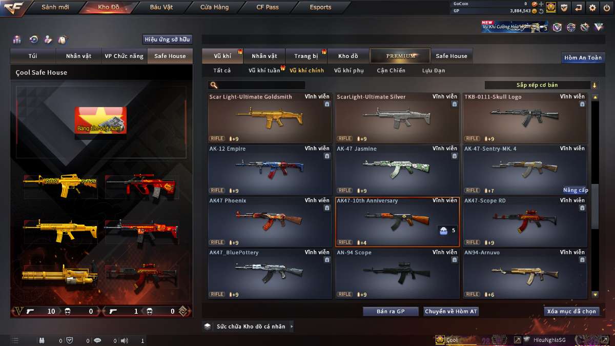 shop acc cf uy tin gia re